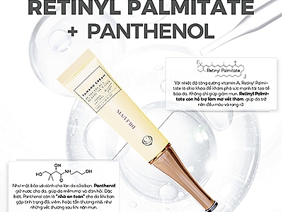 Hành trình hồi phục làn da tuyệt vời với Retinyl Palmitate và Panthenol